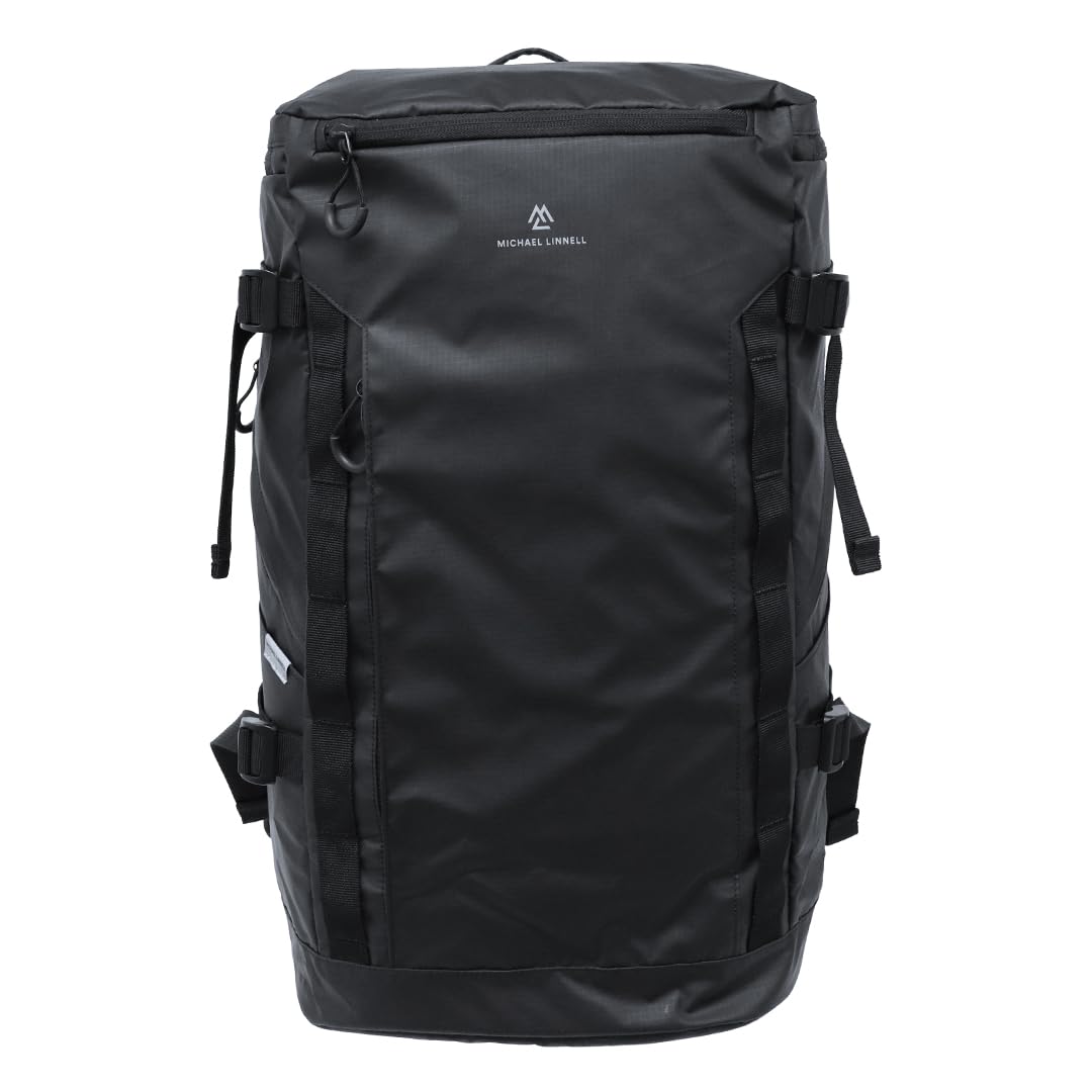 

MICHAEL LINNELL MLAC-33 Backpack, Black, Water-Repellent, Lightweight, Perfect for Commuting and School