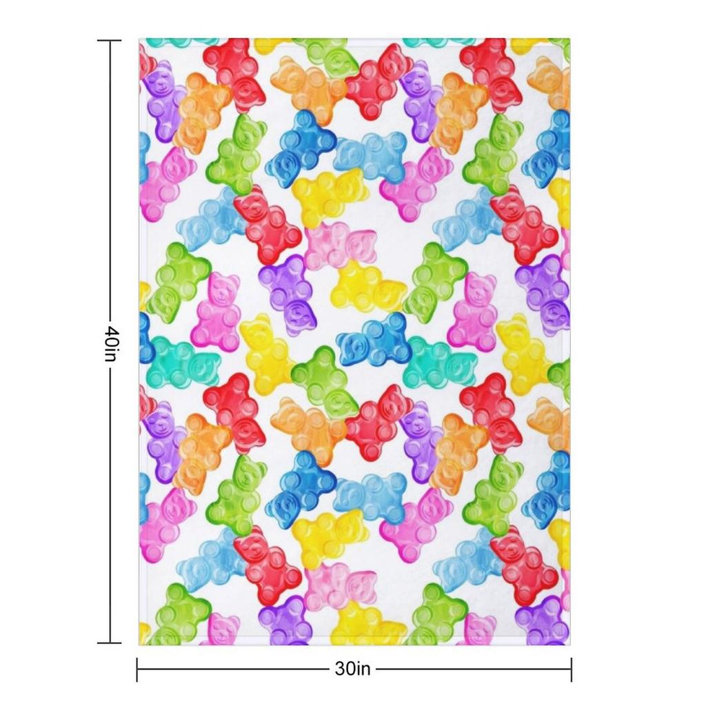 Gummy Bears Throw Blanket Summer Beautifuls Blankets For Bed Luxury Blankets