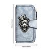Vintage Lion Printed Long Wallet Multi Card Slot Casual Purse
