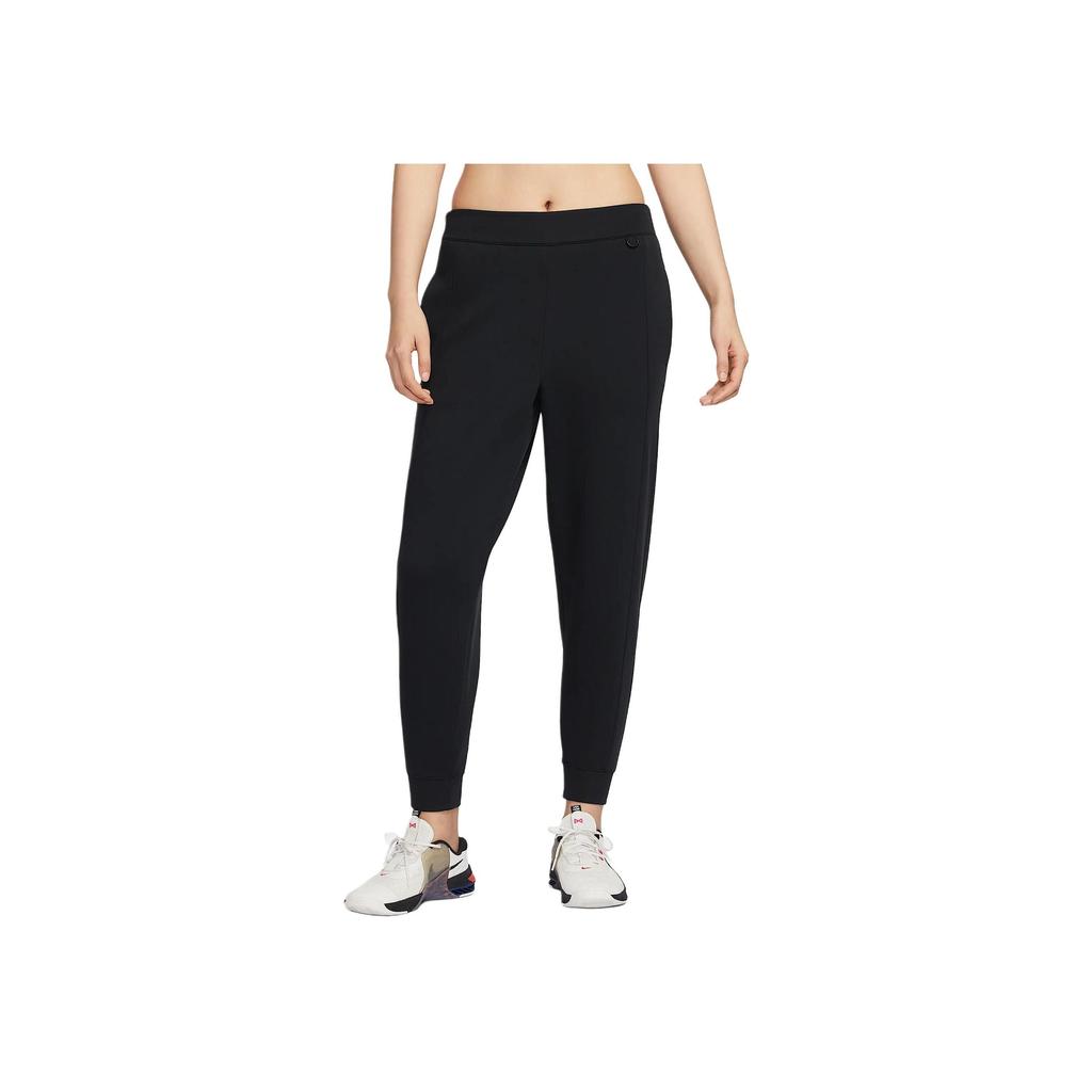 Nike 24.7 Neuvěřitelně měkké dámské tepláky Dri-FIT se středním pasem Černé HQ8185-010