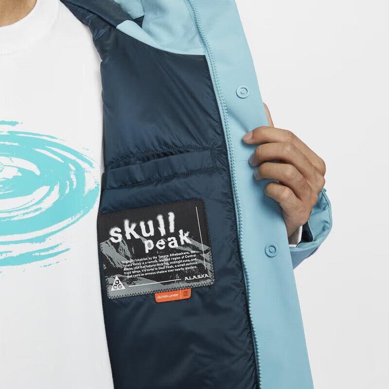 Nike Storm FIT PrimaLoft 'Skull Peak' Jackets & Coats Men's Denim Blue/Green/Navy Blue/White Mountain FV8682-464