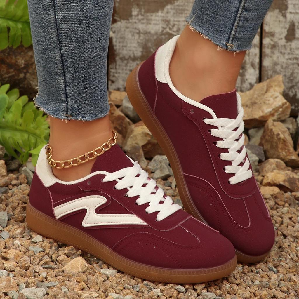 Fashion Women's Casual Shoes Lace Sobriety New Fashion Lightweight Casual Outdoor Walking Shoes Sneakers Anti-slip Flat Women's Shoes