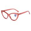 2026 Anti-Blue Light Cat Eye Reading Glasses for Women - Fashionable High-Definition Eyewear for Middle-Aged and Elderly