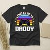 Levelled Up To Daddy T Shirt Funny Fathers Day Gift Birthday Gift Gamer Dad Tees