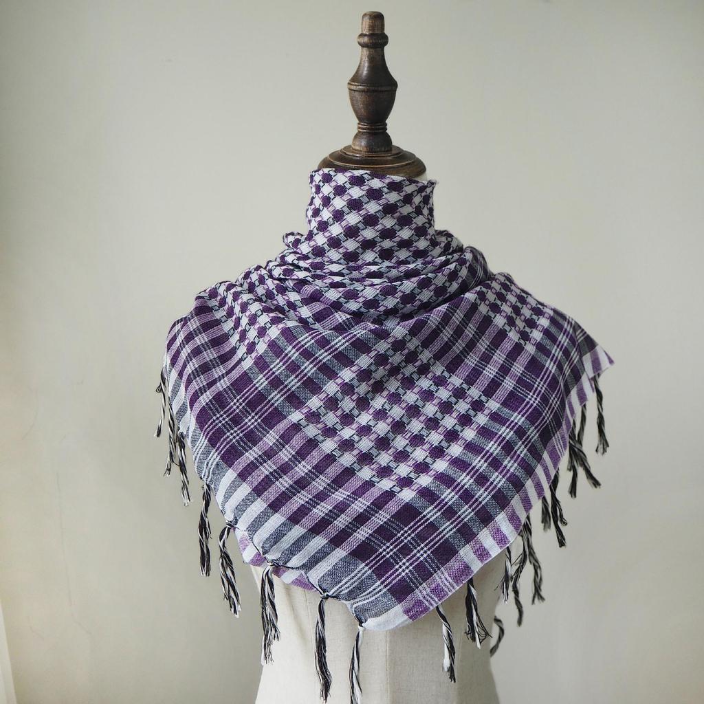 Bufanda con Borla Keffiyeh de Arafat Transfronteriza: Ropa Táctica para Desierto Ligera y Resistente al Viento/Arena