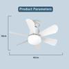 Modern Ceiling Fan with Light and Remote Small Ceiling Fan with LED Light Remote Control with Lights Remote Control for Bedroom