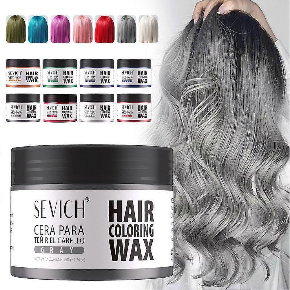 Sevich Disposable Colored Hair Mud Quick Styling Hair Wax 9 Colors Hair Cream for Men & Women