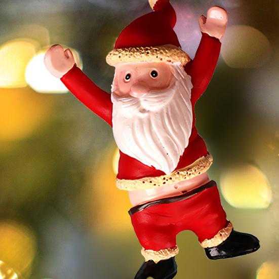 Funny Santa Butt Christmas Ornament 2D Naked Butt Santa Claus Hanging Decoration Naughty Gifts for Xmas Party Decor