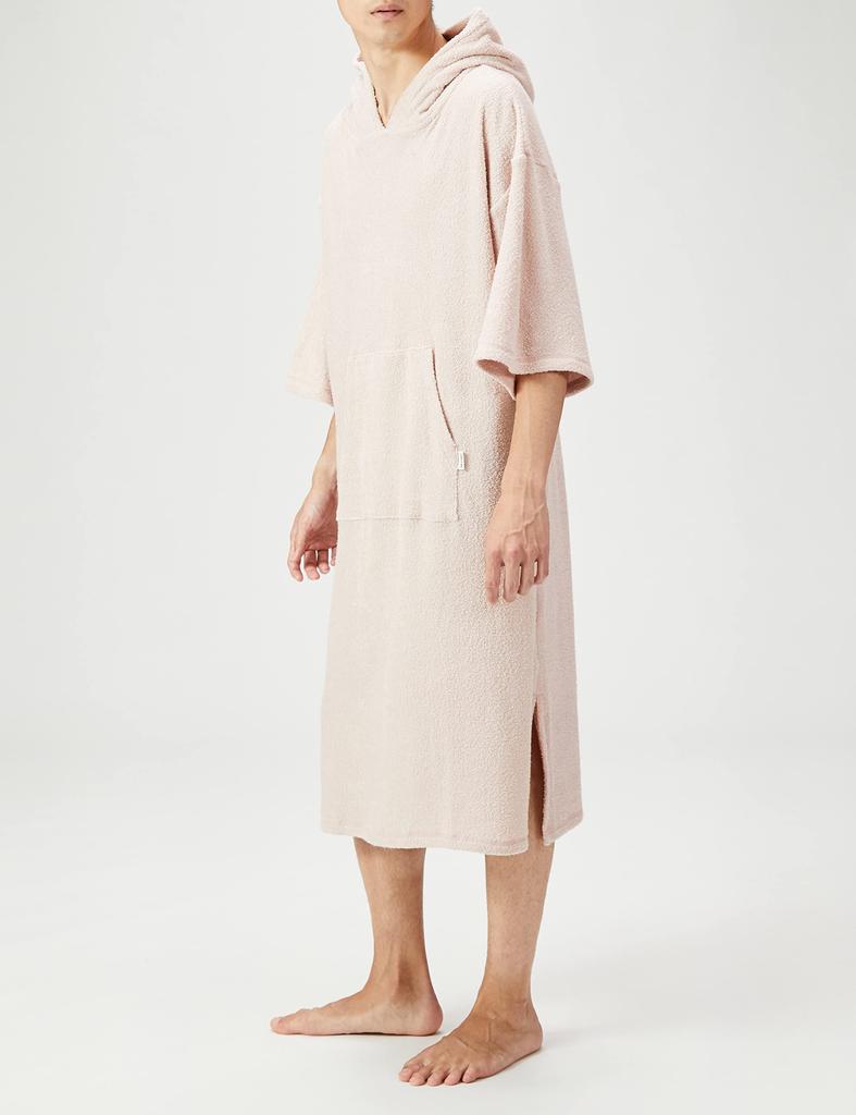 Comme Ca Poncho Pajama Light Size L Men's Top, Pink,