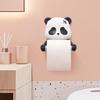 Cartoon Wall-Mounted Toilet Paper Holder, Plastic Material, Self-Adhesive Installation, No Drilling Required