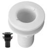 1‑1/2in Thru Hull Fitting Straight ABS Hose Connector Accessory for Boats Marines Thru Hull Hose Connection Marine Accessories