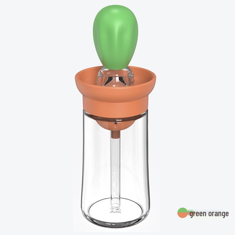 Silicone Oil Brush Bottle with Integrated Brush Head and Measurable Atomizing Sprayer