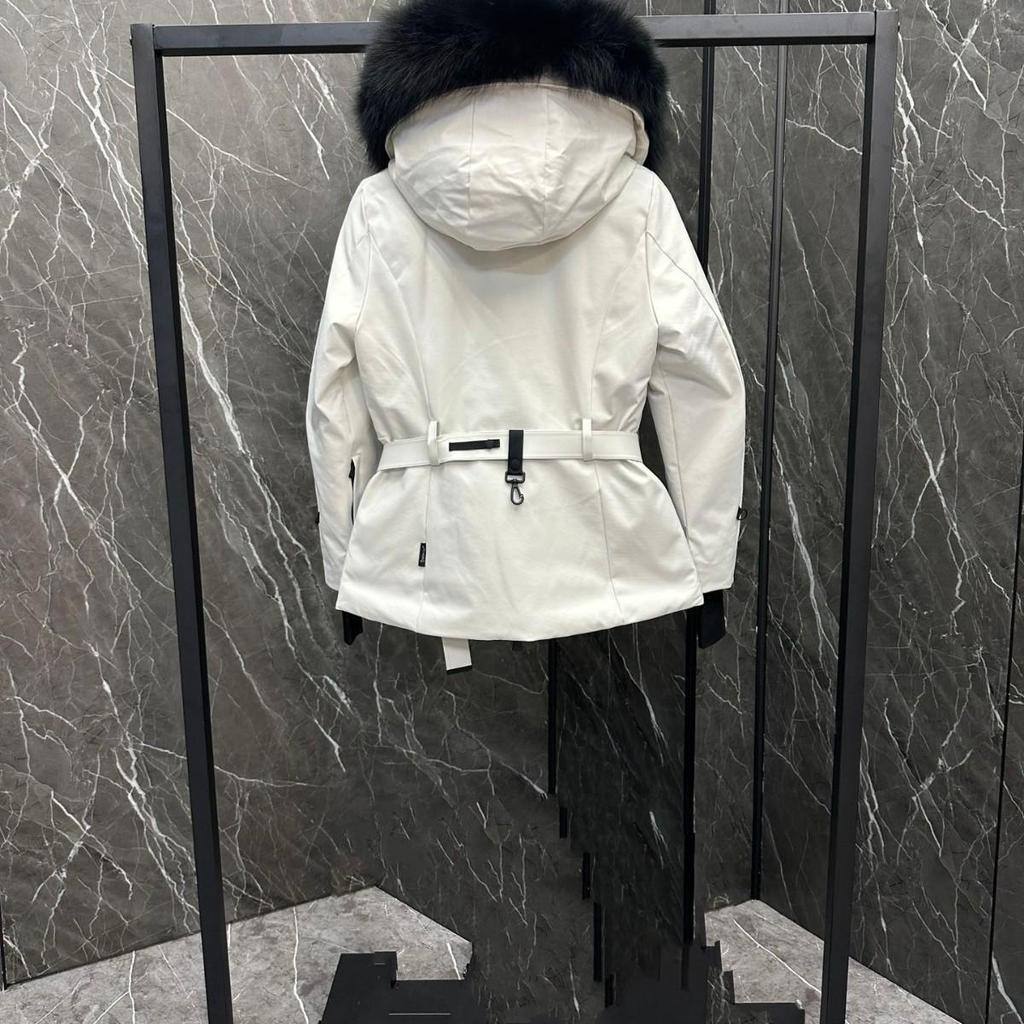 Dujia Women's Fur Collar Slimming Ski Down Jacket - Waterproof and Warm Coat