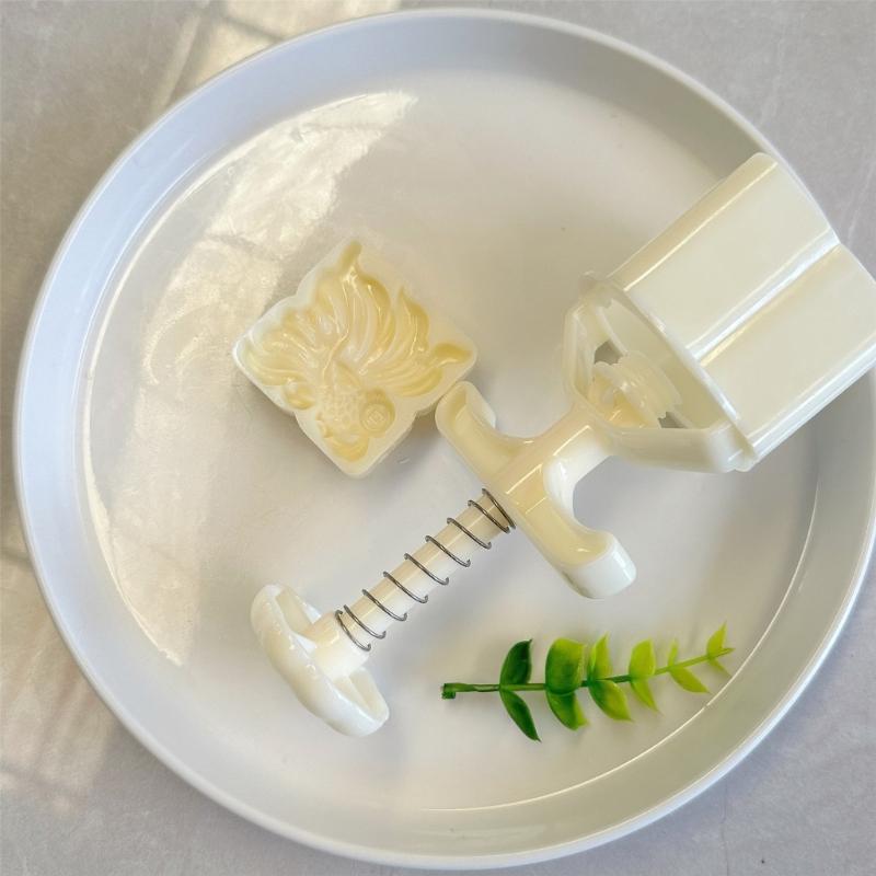 Cake Molds Dessert Press Tool Fish Shape Pastry Tool ABS Texture Pastry Moulds Baking Supplies Suitable for Dessert