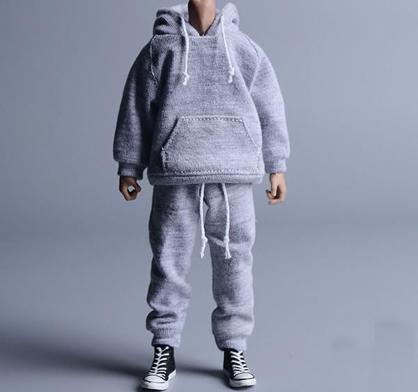 

1/12 scale figure clothes + pants white (body, head, shoes, etc. not included) Gray 1/12 scale figure clothes