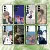 Coque de téléphone Manga L-Lost In The C-Cloud pour Samsung Galaxy S21 22 23 24 S25 Ultra PlusS20 FE S10 Plus Cover Funda