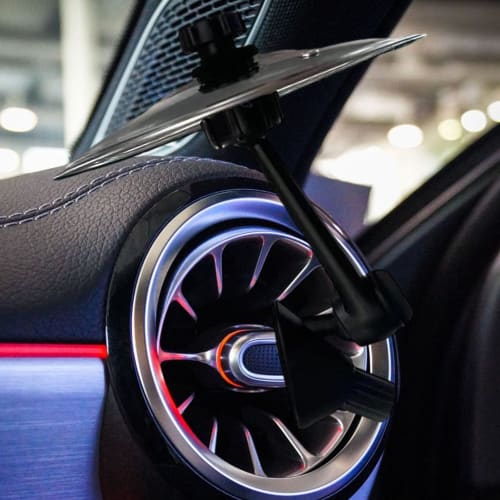 Auto Crash Becken, 2025 verbesserte Schwammmodell Belüftung, drehend, einfache Installation, Musik Crash Becken, mehr Spaß für Musikliebhaber, Fahren, Reise-Geschenk