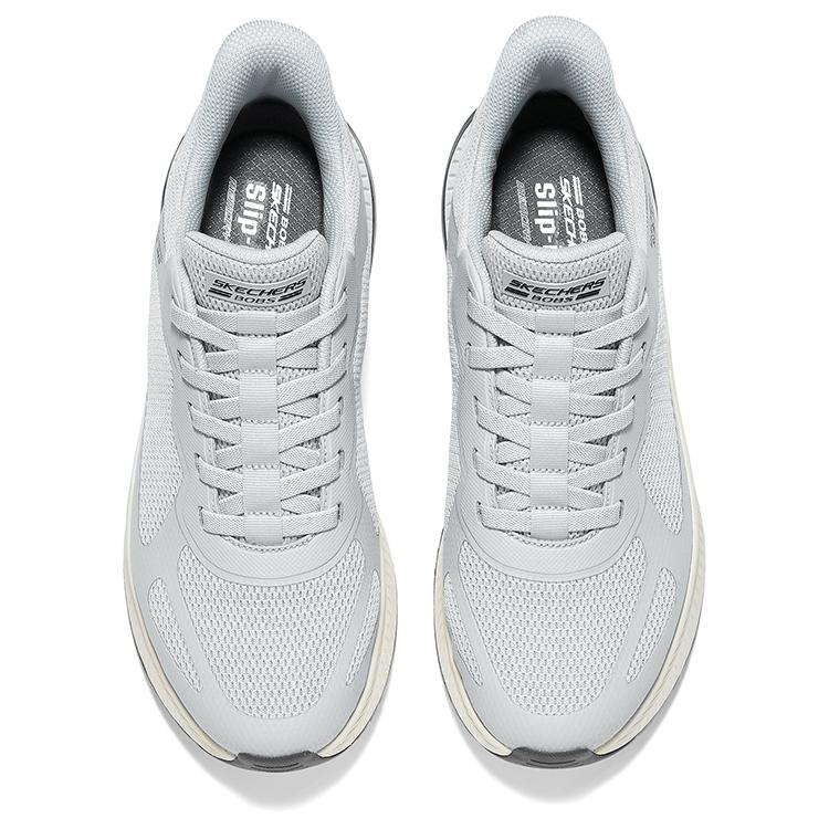 Skechers Bobs Squad 4 Comfortable Versatile Low-Top Casual Shoes Men sneakers Light-Gray 118423-LTGY