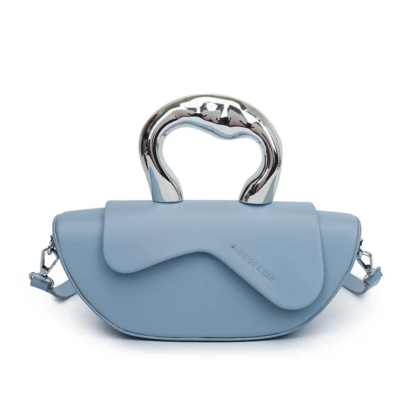 Women's pendulum shoulder bag  versatile texture  single shoulder  elegant portable crossbody bag  chic French style