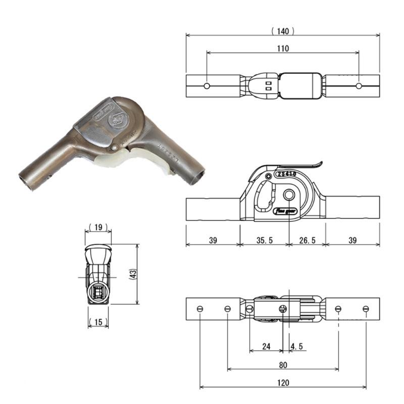 42 Stage Foldable Sofa Hinge 2 Degree Adjustment For 1.2mm Thick Steel Tubes In Furniture Assembly