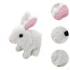 Plush Bunny Toy Adorable Interactive Rabbit for Children Toddlers Kids White