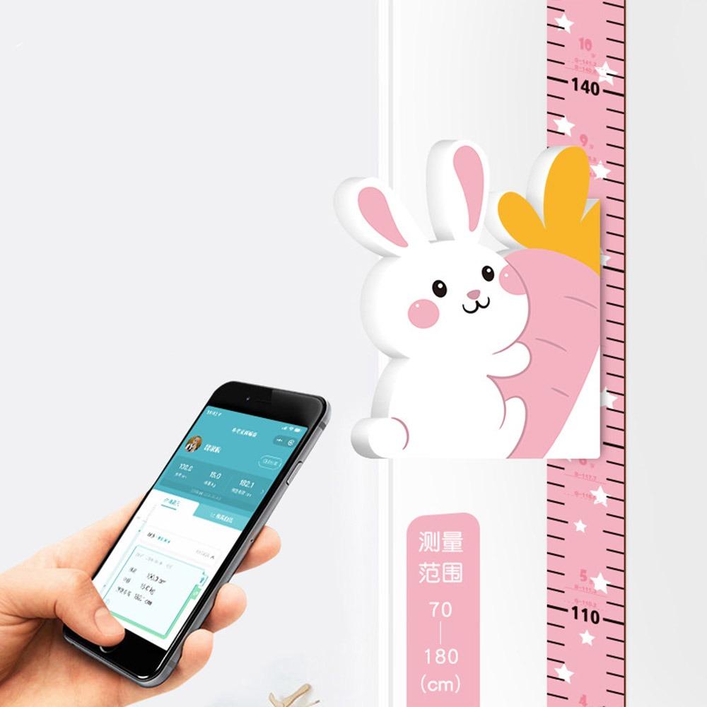 Self-adhesive Height Measuring Ruler Animal Magnetic Wall Sticker for Children