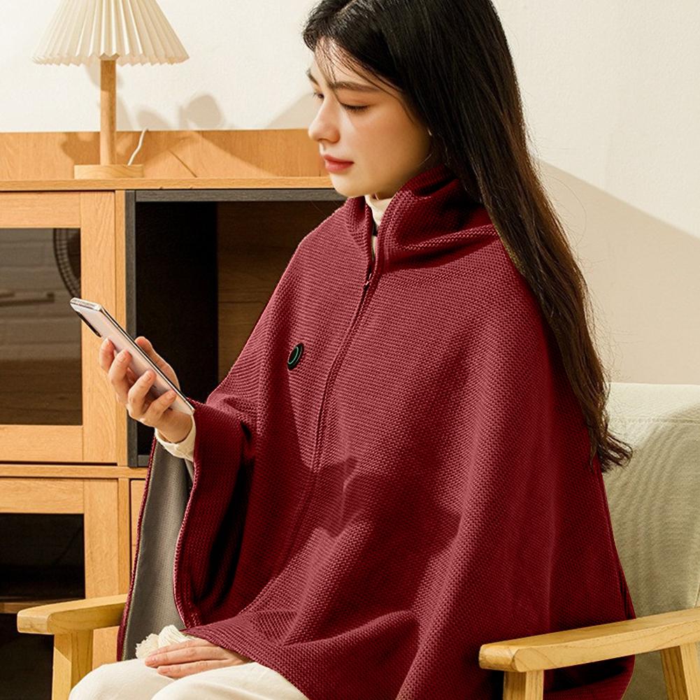 USB Heating Electric Blanket Wearable Towel Body Warmer Washable Heated Blanket Pad Carpets Mat Pad Sleeping Outdoor Use