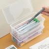 Fully Transparent Desk Organizer Box for Stationery and Sundries