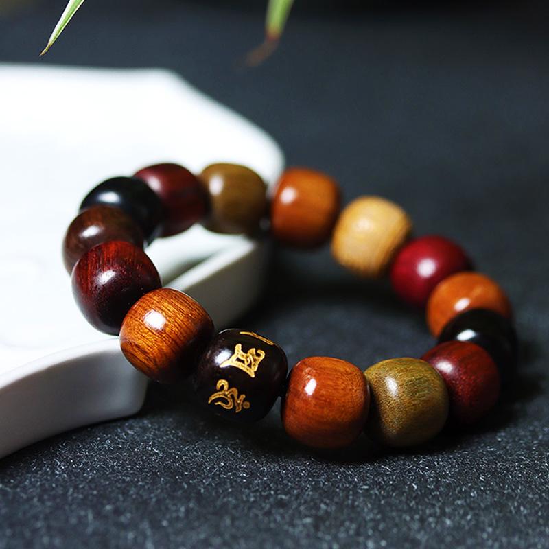 Factory Price Natural Fragrance Bracelet Modern Solid Gift Com Contas Smooth Jewellery Durable Wooden Bead Bracelet