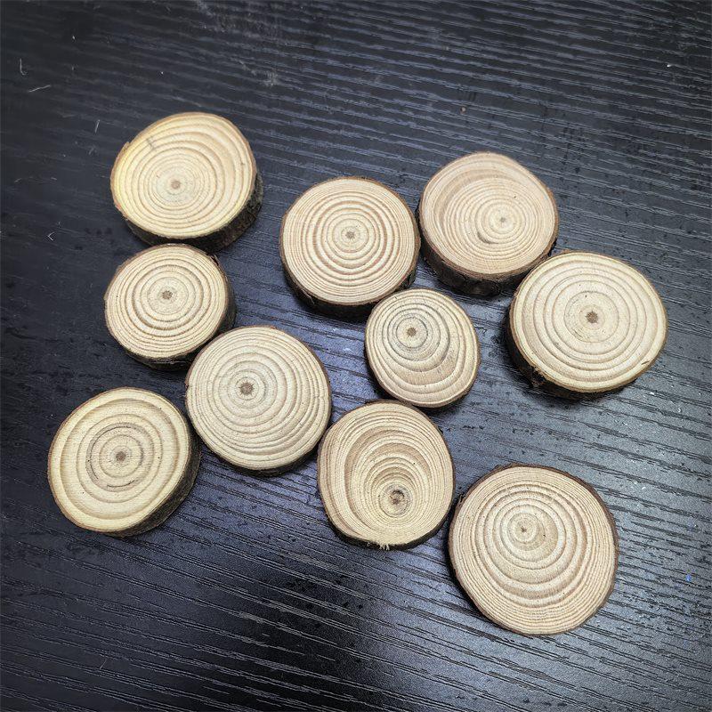 Log Slice Background Wall Décor for Children's DIY Creative Kindergarten Art