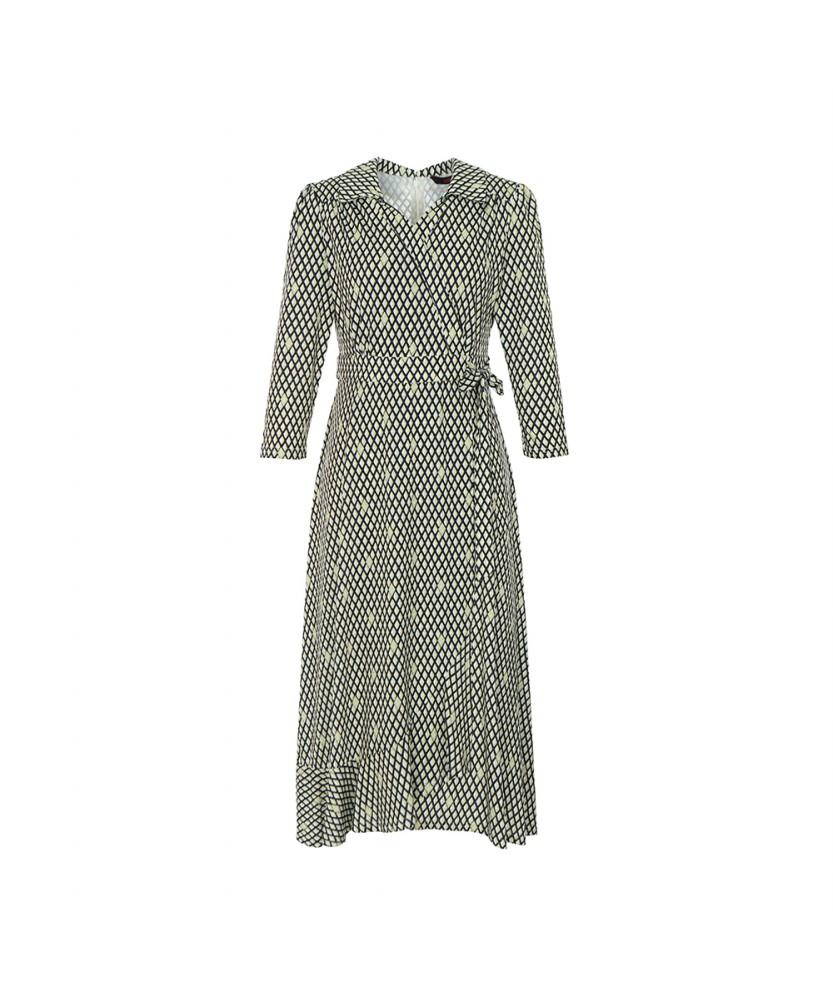 SOUP Collar Wrap Long Dress (Oz4Opt3)