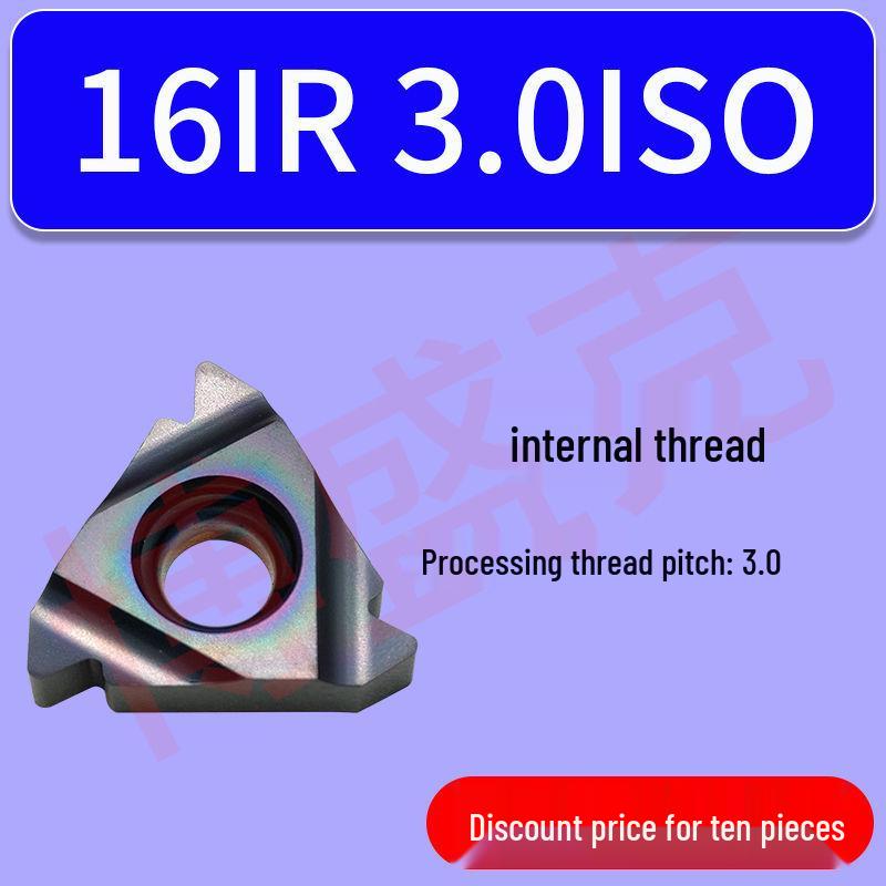 CNC High Hardness Threading Inserts for Internal/External Use (16ER/IRAG60) 1.5/2.0/2.5 Sizes, 40-60° Angles