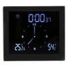 TS-WP10 Shower Clock Innovative Timer Waterproof Thermometer Hygrometer Bathroom Supply(Black )