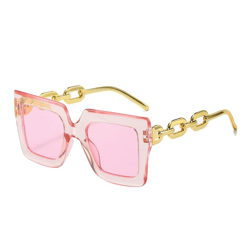 Large Frame Women'S Sunglasses Personalized Chain Glasses Sunglasses Advanced Sense