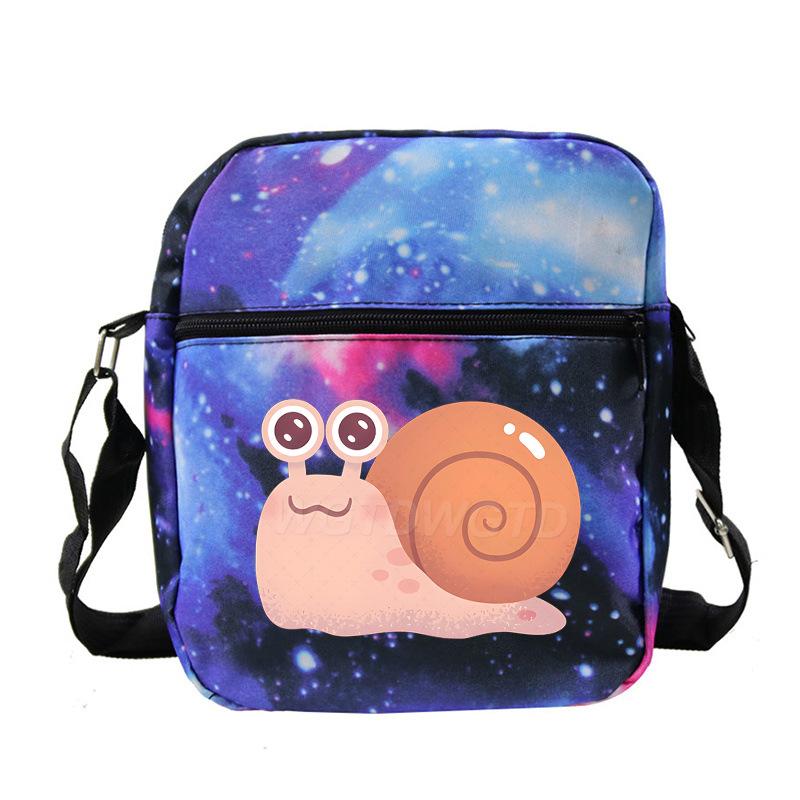 New student fashion shoulder bag personalized printing children's portable multifunctional messenger bag