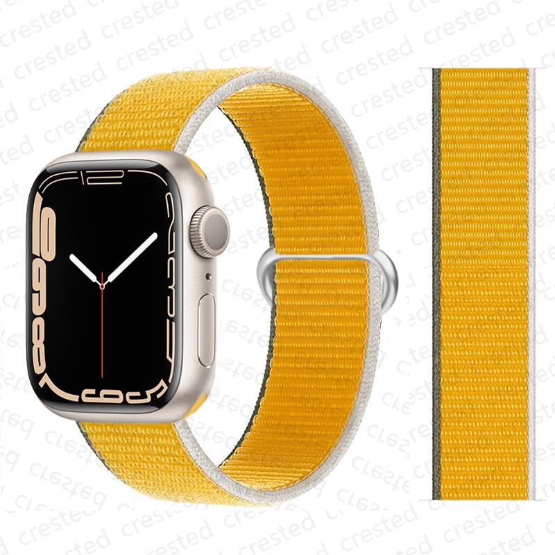 2pcs Straps For Apple Watch Band 44mm 40mm 45mm 46mm 42mm 49mm 41mm Nylon Loop Bracelet iwatch Series 10 9 8 7 6 5 3 se ultra 2