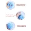 Colorful Balls Cat Toy Pompoms Squeaking Chasing Balls  4" Diameter