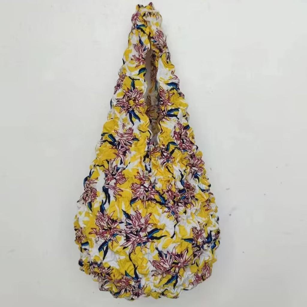 Reusable Bubble Foldable Stretch Bag Large Capacity Magic Stretch Puff Bag Travel