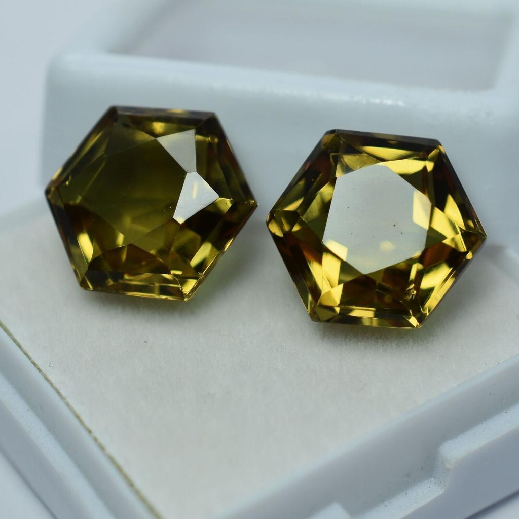 Natural Color Change Alexandrite 16 Ct Fancy Pair Certified Beautiful Gemstone