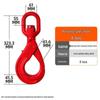 8-Ton 360° Rotating Self-Locking Lifting Eye Hook