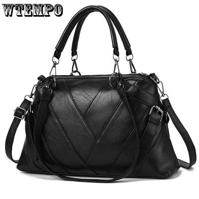 Patchwork Shoulder Bag Women Designer Handbag Bag Ladies PU Leather Crossbody Bag Female Solid Color Bag