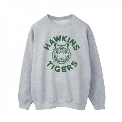 Netflix Stranger Things Hawkins Tigers Sweatshirt för män