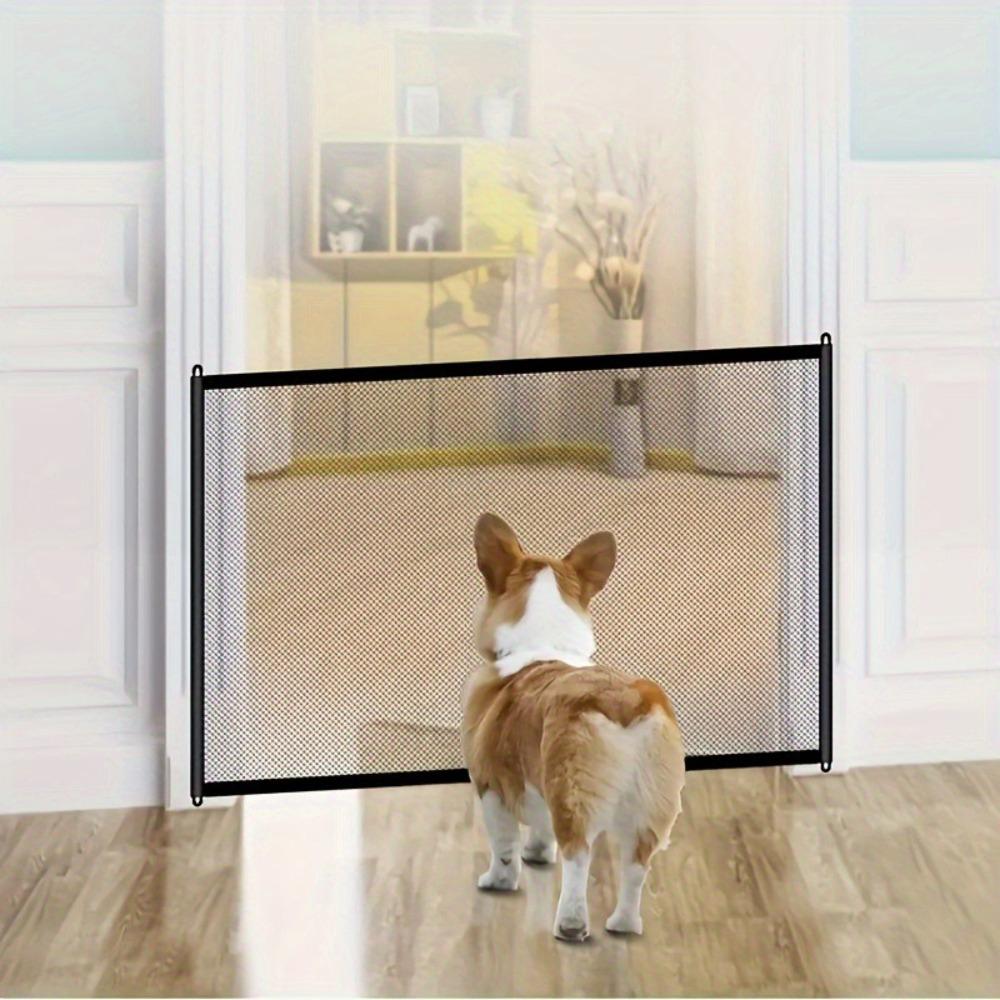 Pet Dog Pet Isolated Network Folding Dog Safety Fence New Mesh Stairs Gate  for Puppy Cats