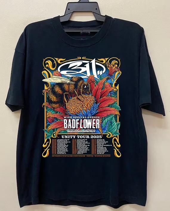 

311 Band Unity Summer 2025 US Tour T Shirt Full Size S5XL PNA_241 Unisex T-Shirt XXXL