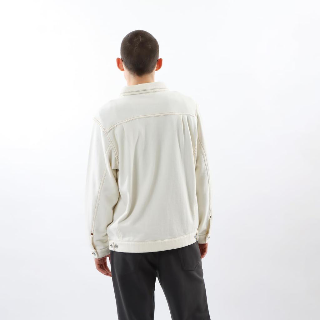 Outerwear Long Sleeve Fleece Sweat Jean Jacket Casual Natural [Champion] Men's C3-Z010
