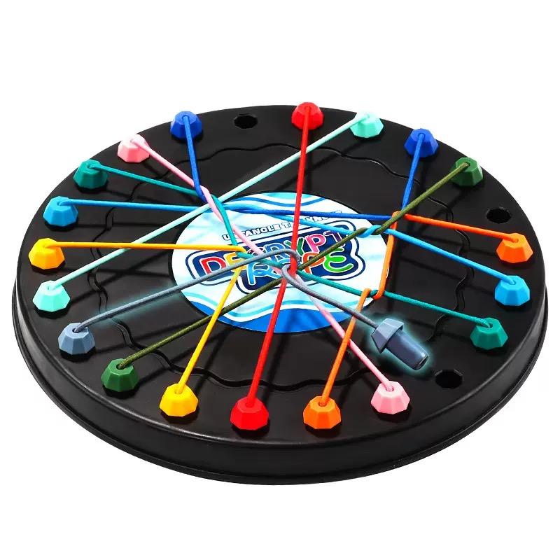 Children Rope Knots Sensory Social Board Game Logical Thinking Challenge Twisted Connected Line Brain Strategy Table Game