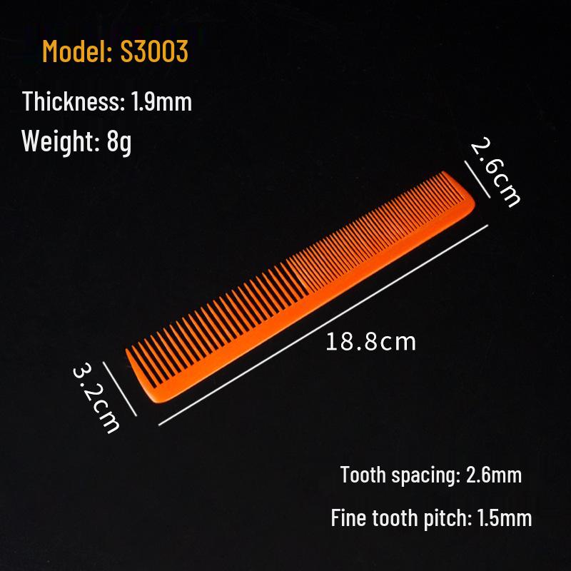 Bakelite Professional Haircut Comb: Pointed Tail, Flat Head, Ultra-Thin Teasing Comb for Stylists