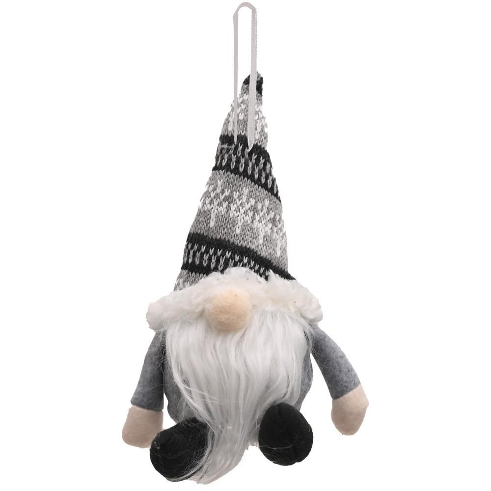 Charming Knitted Hat Forest Old Man Hanging Ornament For Christmas Decoration