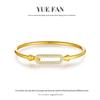Vielseitiger Europäischer & Amerikanischer Ins Ring S925 Sterling Silber Moissanit Armband