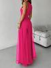 Elegante Zomer Mouwloze Doorzichtige Split Zoom Lange Jurk voor Dames